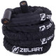 Канат для кросфіту в захисному рукаві Combat Battle Rope Zelart FI-2631-15 15м чорній