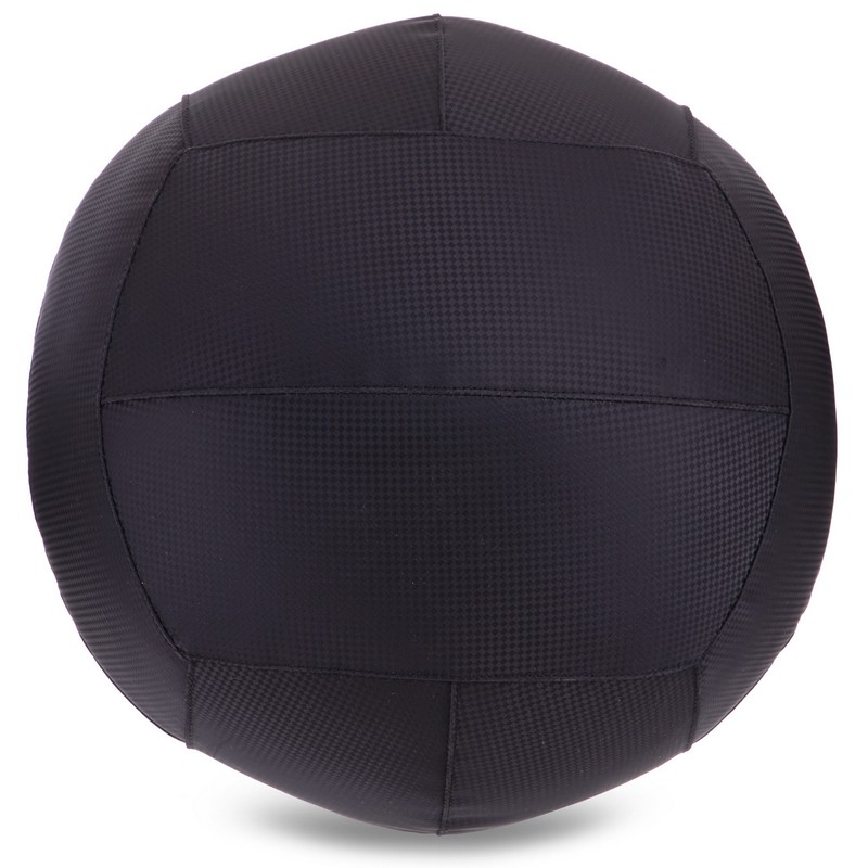М'яч набивний медичний для кросфіту WALL BALL Zelart FI-2637-12 12кг чорний