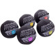 М'яч набивний медичний для кросфіту WALL BALL Zelart FI-2637-12 12кг чорний
