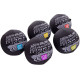 М'яч набивний медичний для кросфіту WALL BALL Zelart FI-2637-5 5кг чорний