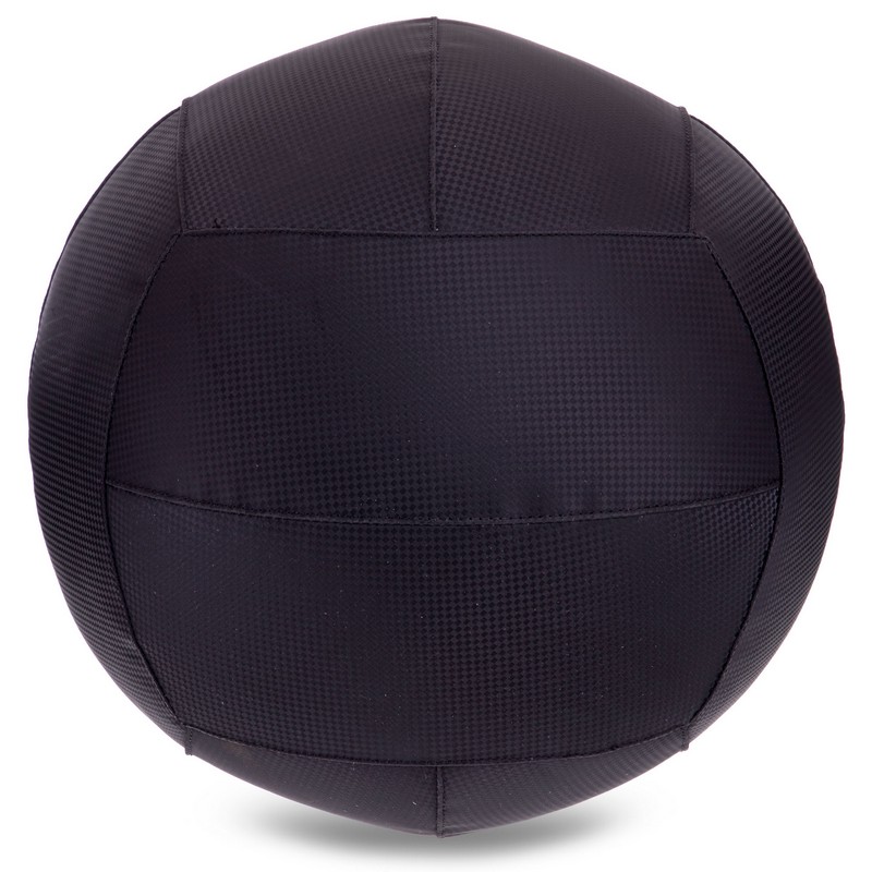 М'яч набивний медичний для кросфіту WALL BALL Zelart FI-2637-7 7кг чорний