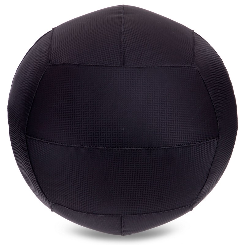 М'яч набивний медичний для кросфіту WALL BALL Zelart FI-2637-9 9кг чорний