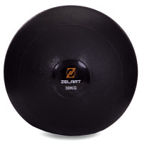 Слэмбол мяч набивной для кроссфита и фитнеса Slam Ball Zelart FI-2672-30 30кг чорний