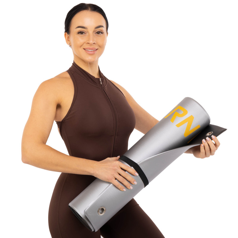 Килимок для фітнесу та спорту з люверсами для зберігання Mdbuddy FI-2785 175x61x0,8см кольори в асортименті