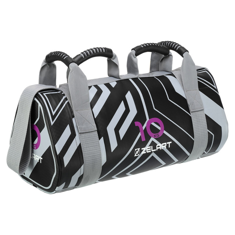 Мішок обтяжувач для функціонального тренінгу Power Bag Mdbuddy FI-2820-10 10кг чорний