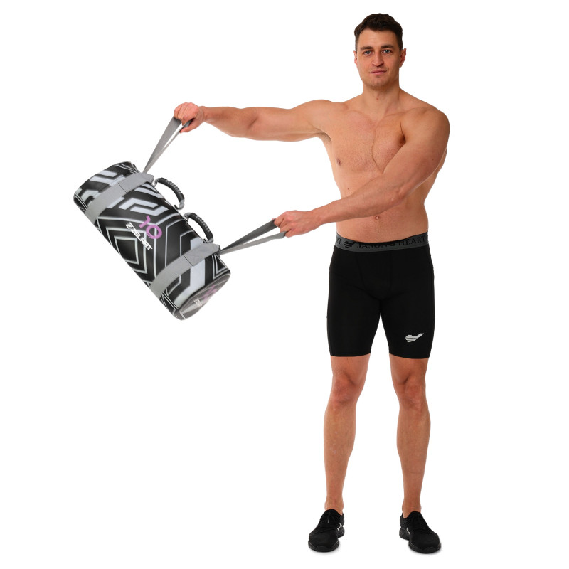 Мішок обтяжувач для функціонального тренінгу Power Bag Mdbuddy FI-2820-10 10кг чорний