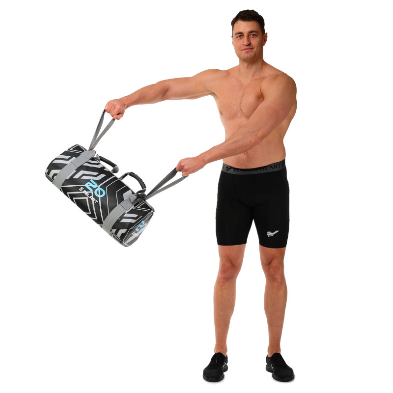 Мішок обтяжувач для функціонального тренінгу Power Bag Mdbuddy FI-2820-20 20кг чорний
