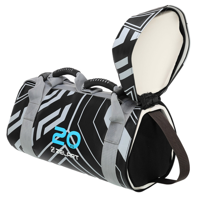 Мішок обтяжувач для функціонального тренінгу Power Bag Mdbuddy FI-2820-20 20кг чорний