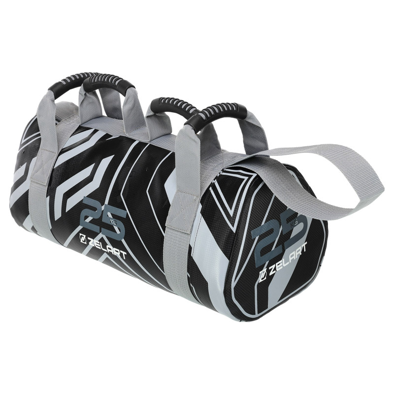 Мішок обтяжувач для функціонального тренінгу Power Bag Mdbuddy FI-2820-25 25кг чорний