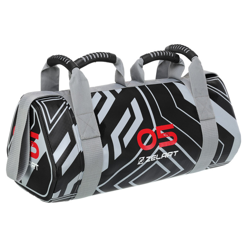Мішок обтяжувач для функціонального тренінгу Power Bag Mdbuddy FI-2820-5 5кг чорний