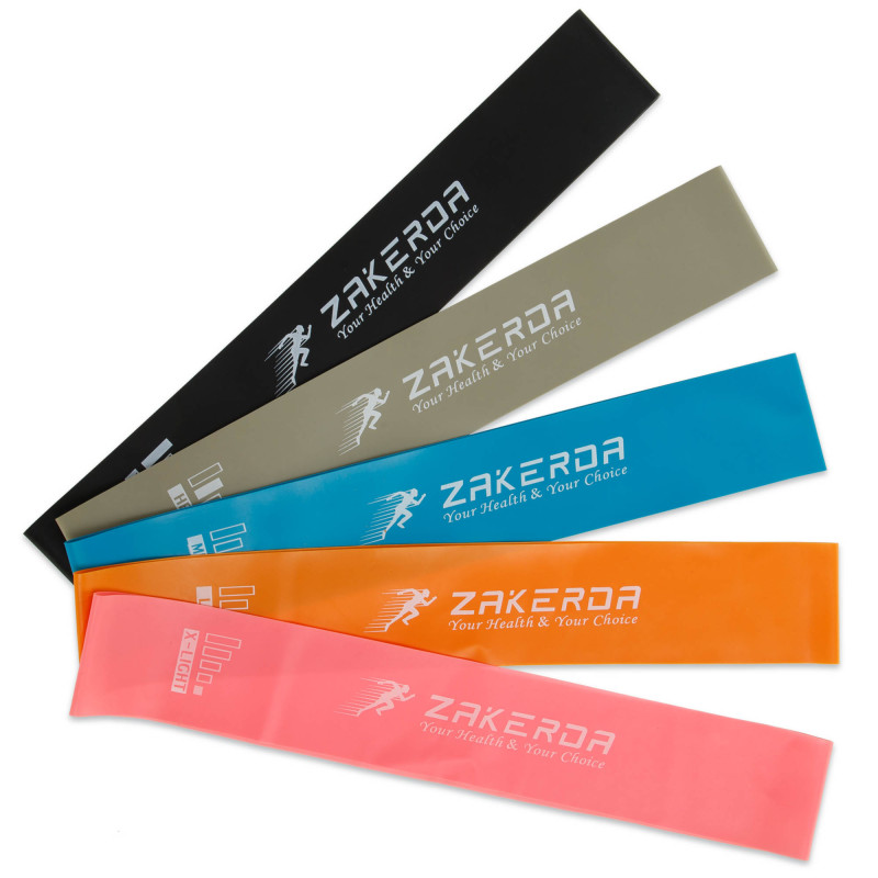 Набір резинок для вправ стрічки опору LOOP BANDS ZAKERDA FI-2823 5шт кольори в асортименті
