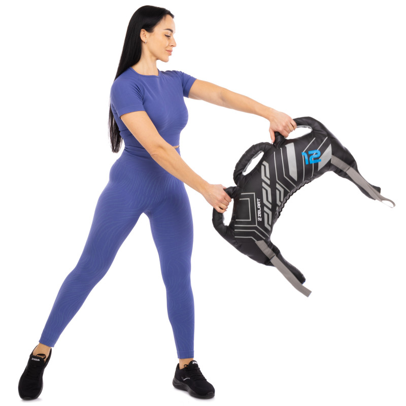 Мішок Болгарський Weighted Bag Mdbuddy FI-2838-12 12кг чорний
