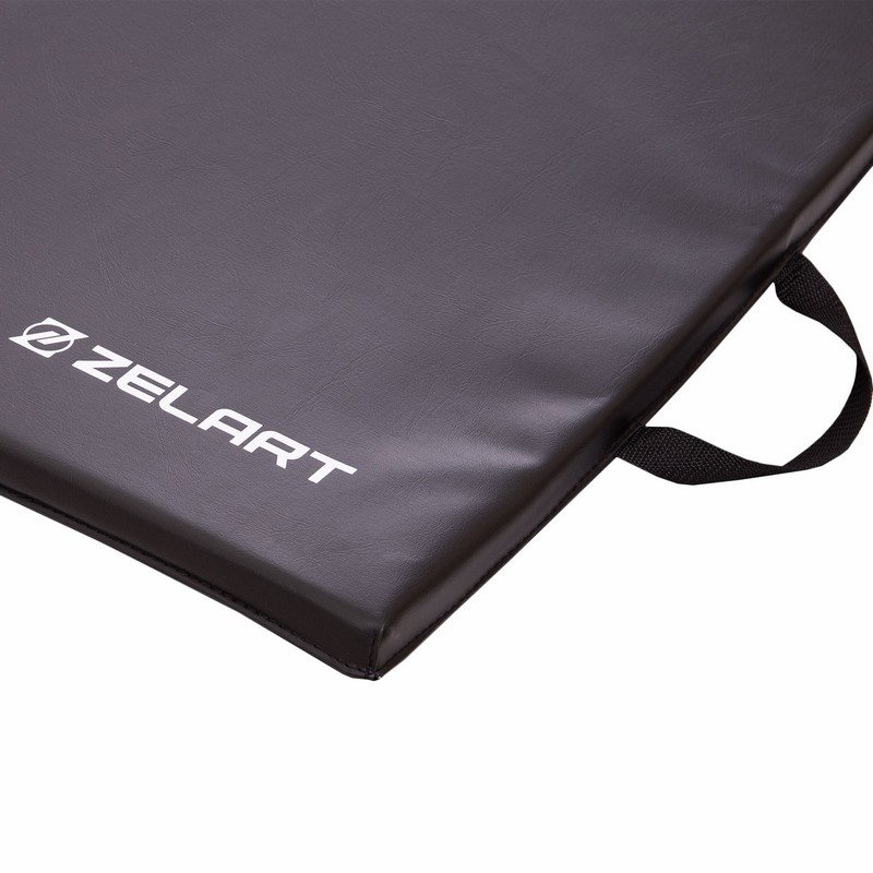Килимок-мат спортивний складаний для вправ Exercise mat Zelart FI-3565 розмір 120х60х2,5см чорний