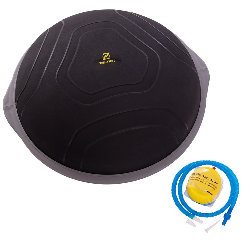 Балансувальна платформа півсфера BOSU FI-3584 чорний-сірий