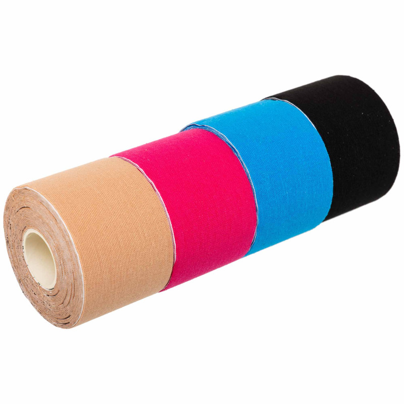 Кінезіо тейп нарізаний для обличчя та тіла Kinesio tape KTTP EXTREME FI-3627 20 штук кольори в асортименті