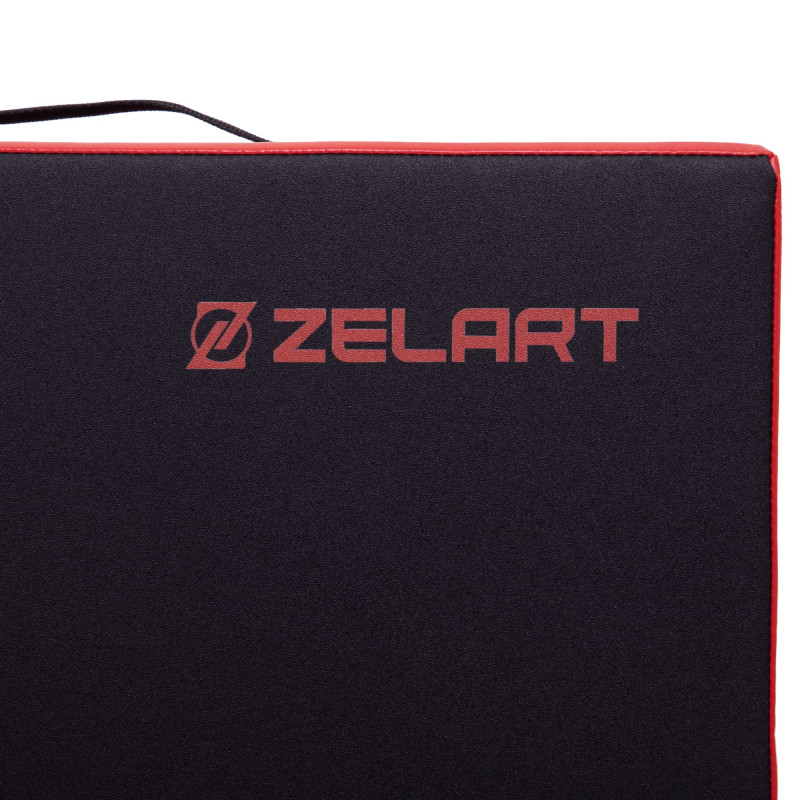 Плінти важкоатлетичні м'які Crash cushion (1шт) Zelart FI-3629 розмір 80x60x20см червоний-чорний