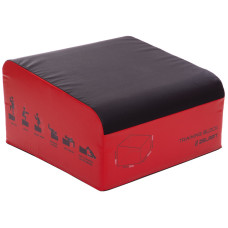Бокс пліометричний тумба для кросфіту Пліобокс Plyo box Zelart FI-3632 1шт 76-76-36/46см червоний-чорний