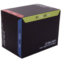 Бокс пліометричний тумба для кросфіту Пліобокс Plyo box Zelart FI-3633 1шт 75-61-51см чорний