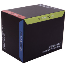 Бокс пліометричний тумба для кросфіту Пліобокс Plyo box Zelart FI-3633 1шт 75-61-51см чорний