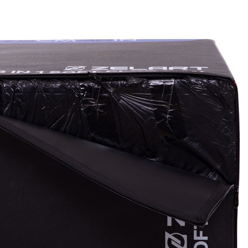 Бокс пліометричний тумба для кросфіту Пліобокс Plyo box Zelart FI-3633 1шт 75-61-51см чорний