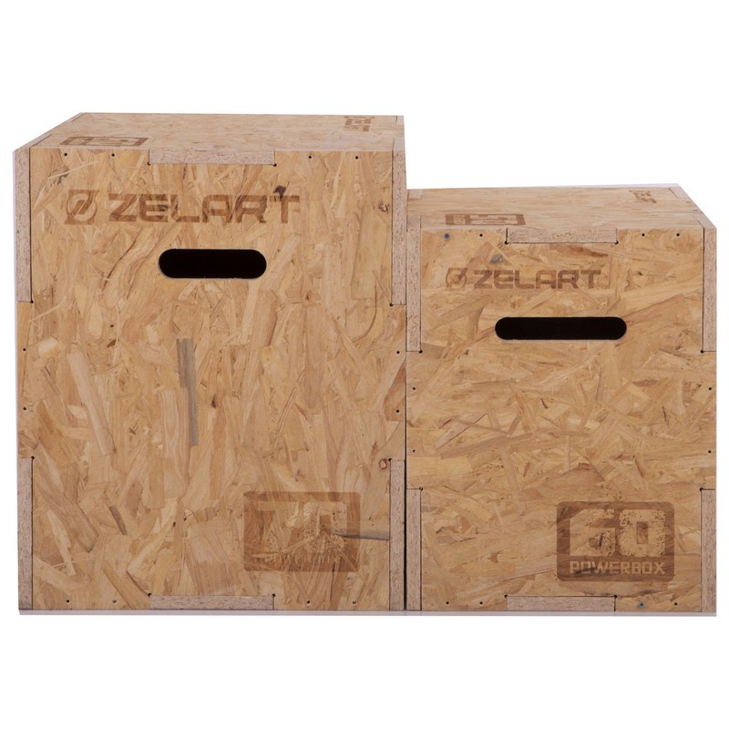 Бокс пліометричний тумба для кросфіту Пліобокс Wood Plyo box Zelart FI-3636-1 1шт 60см світло-коричневий