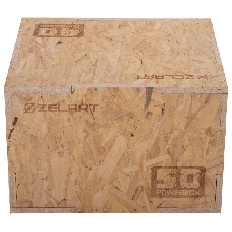 Бокс пліометричний тумба для кросфіту Пліобокс Wood Plyo box Zelart FI-3636-1 1шт 60см світло-коричневий