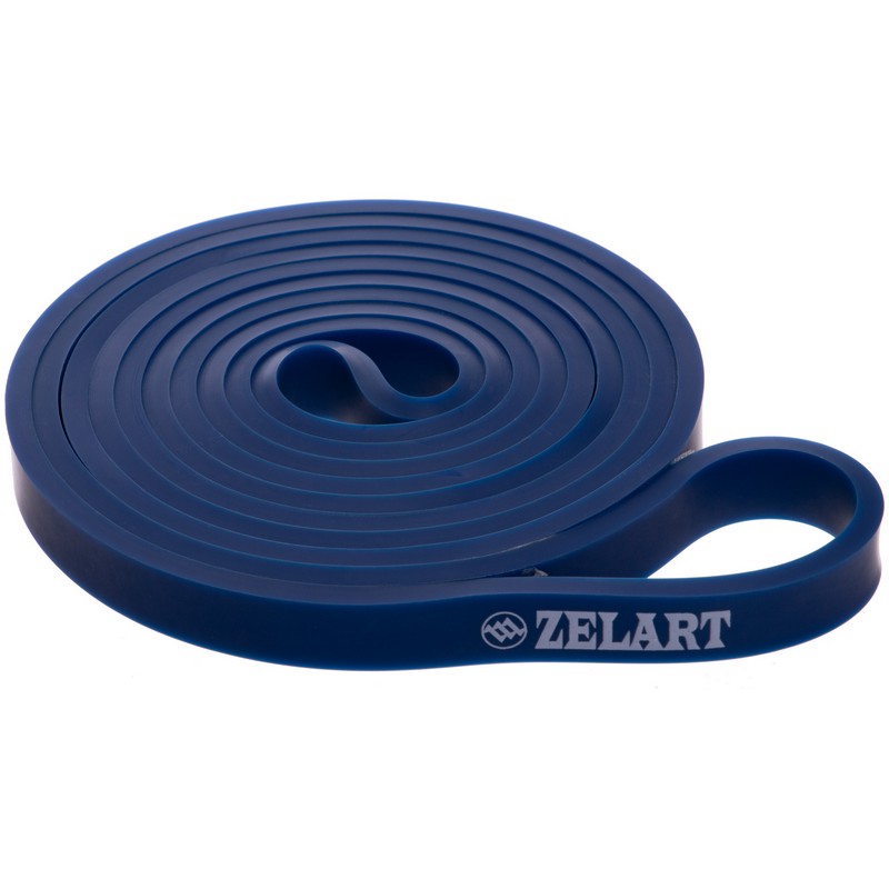 Гума петля для підтягувань та тренувань стрічка силова Zelart POWER BANDS FI-3917-B синій