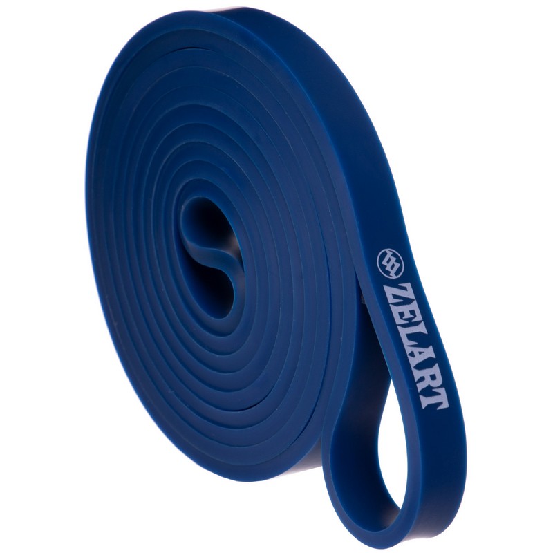 Гума петля для підтягувань та тренувань стрічка силова Zelart POWER BANDS FI-3917-B синій