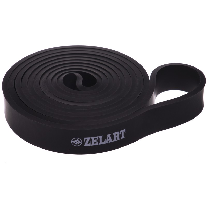 Гума петля для підтягувань та тренувань стрічка силова Zelart POWER BANDS FI-3917-BK чорний