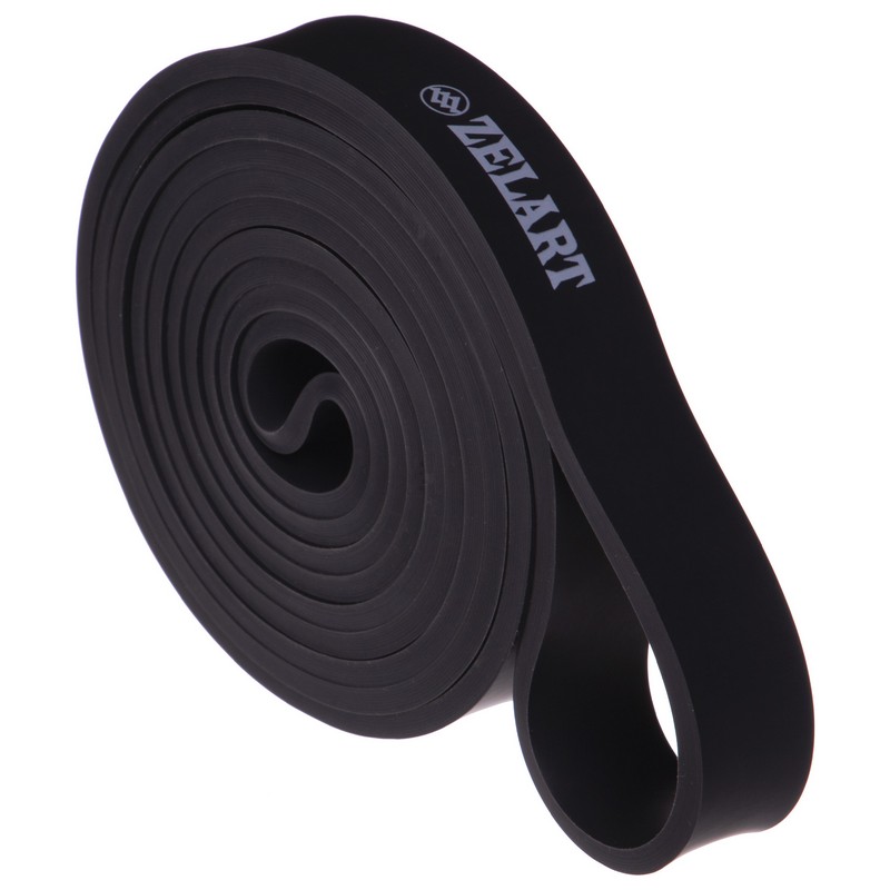 Гума петля для підтягувань та тренувань стрічка силова Zelart POWER BANDS FI-3917-BK чорний