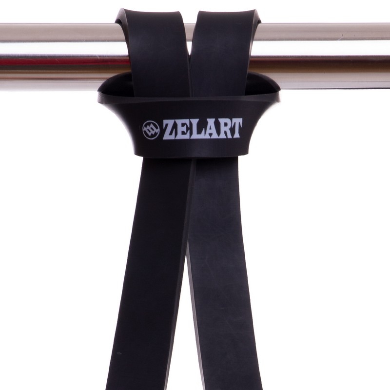 Гума петля для підтягувань та тренувань стрічка силова Zelart POWER BANDS FI-3917-BK чорний