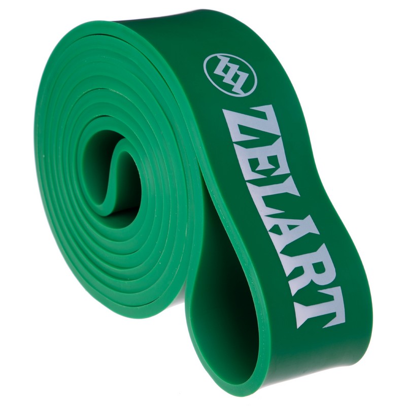 Гума петля для підтягувань та тренувань стрічка силова Zelart POWER BANDS FI-3917-G зелений