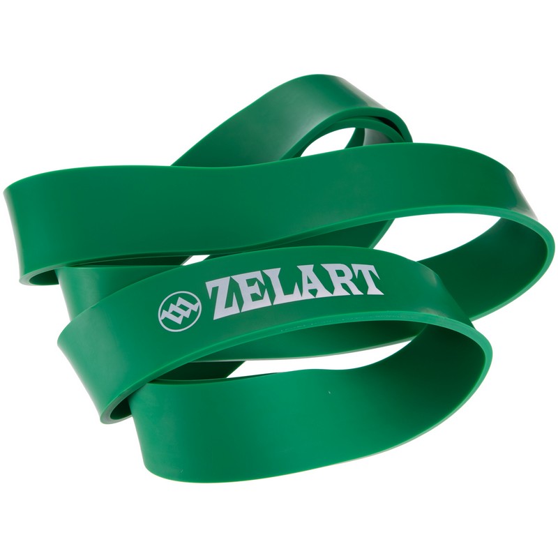Гума петля для підтягувань та тренувань стрічка силова Zelart POWER BANDS FI-3917-G зелений
