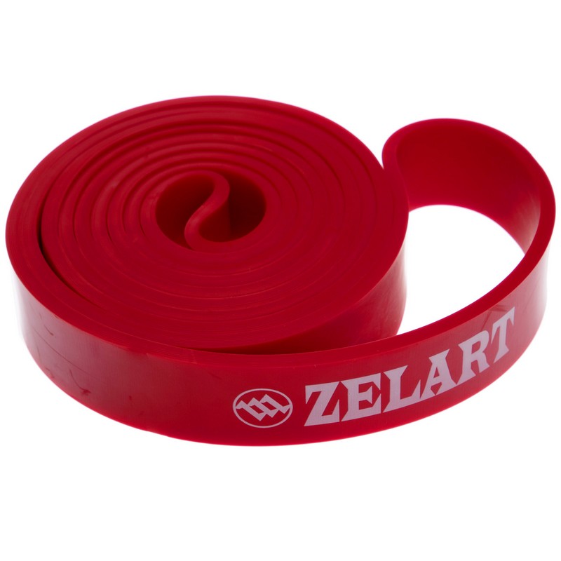 Гума петля для підтягувань та тренувань стрічка силова Zelart POWER BANDS FI-3917-R червоний