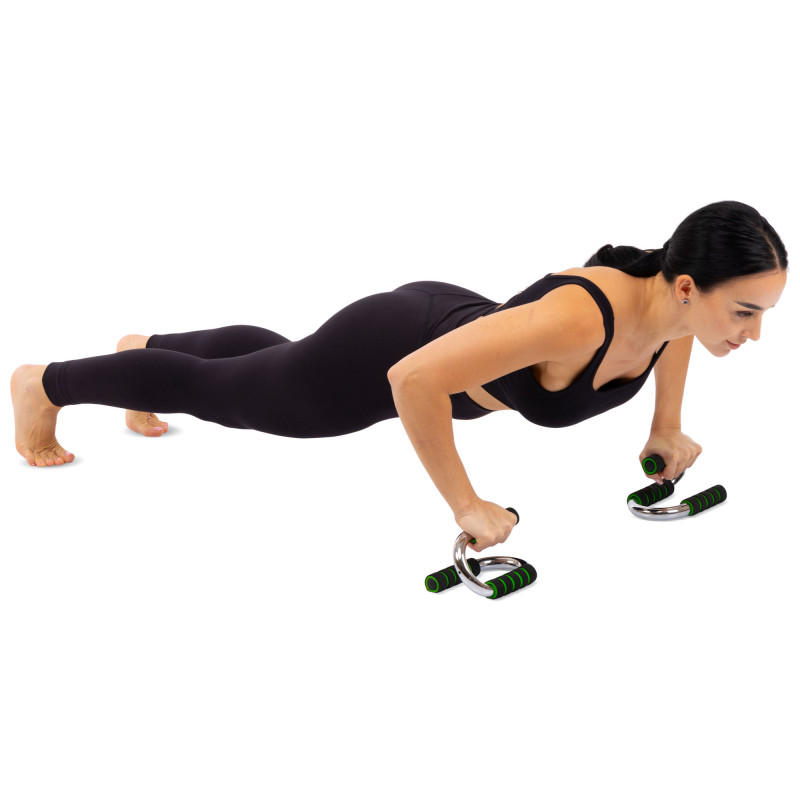 Упори для віджимань 2штуки SP-Sport FI-3971 PUSH-UP BAR 11x21см сірий-чорний-червоний