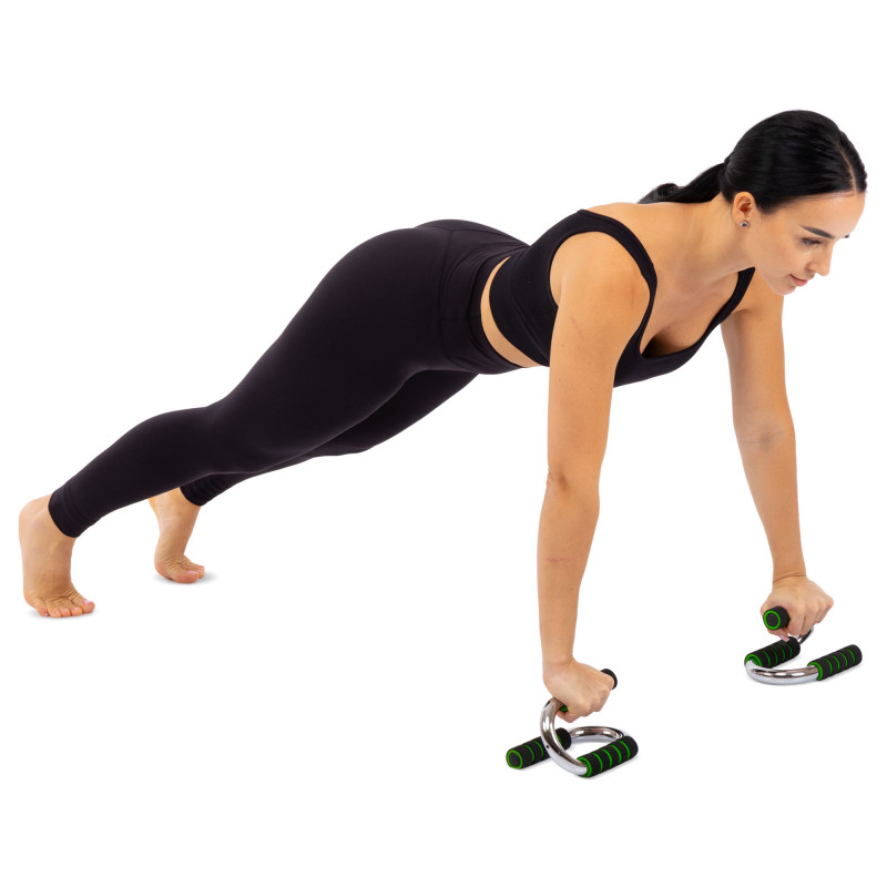 Упори для віджимань 2штуки SP-Sport FI-3971 PUSH-UP BAR 11x21см сірий-чорний-червоний