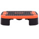 Степ-платформа балансувальна 4 в 1 MULTIFUNCTIONAL STEP Zelart FI-3996 53x36x14см чорний-помаранчевий