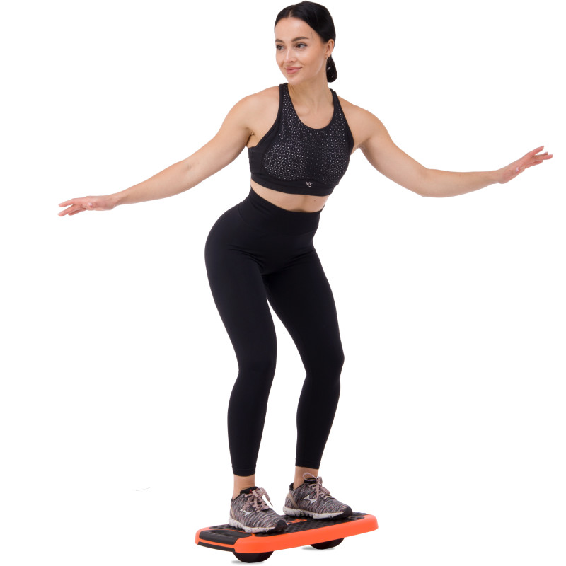 Степ-платформа балансувальна 4 в 1 MULTIFUNCTIONAL STEP Zelart FI-3996 53x36x14см чорний-помаранчевий