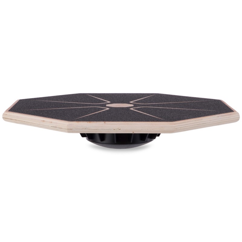 Диск балансувальний балансборд дерев'яний WOOD BALANCE BOARD Zelart FI-4013 39,5 см чорний
