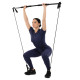 Палка гимнастическая с эспандерами Gym Stick для фитнеса SP-Sport FI-4412 1,3м чорний