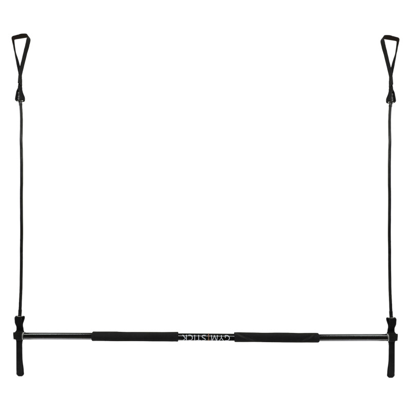 Палка гимнастическая с эспандерами Gym Stick для фитнеса SP-Sport FI-4412 1,3м чорний