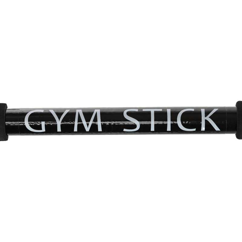 Палка гимнастическая с эспандерами Gym Stick для фитнеса SP-Sport FI-4412 1,3м чорний
