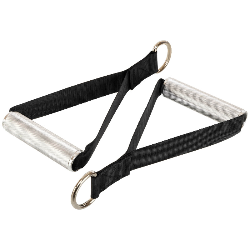 Ручки для тяги рукоятки для тренажерів ALUMINUM HANDLES Record FI-4770 2шт чорний