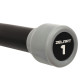 Бодібар Body Bar Zelart FI-4776-1 вага 1кг чорний-сірий
