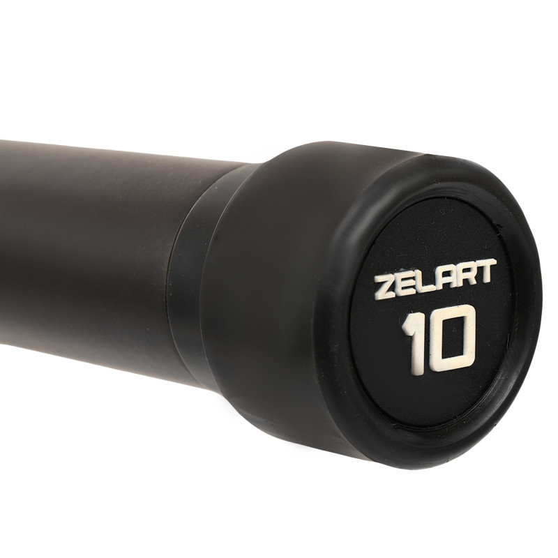Бодібар Body Bar Zelart FI-4776-10 вага 10кг чорний-фіолетовий