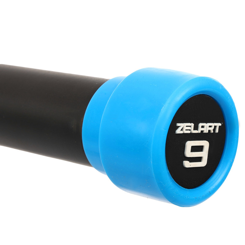 Бодібар Body Bar Zelart FI-4776-9 вага 9кг чорний-синій