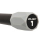 Бодібар Body Bar Zelart FI-4780-1 вага 1кг чорний-сірий