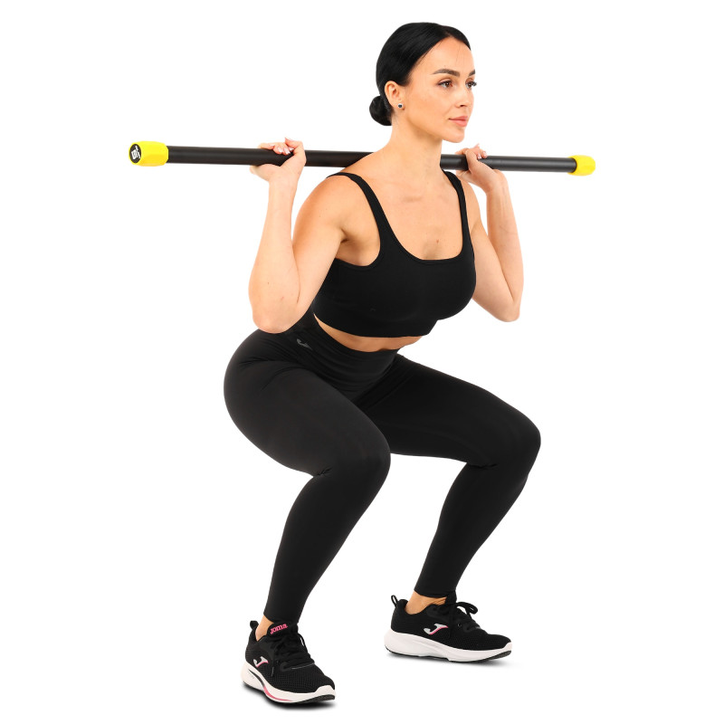 Бодібар Body Bar Zelart FI-4780-5 вага 5кг чорний-жовтий