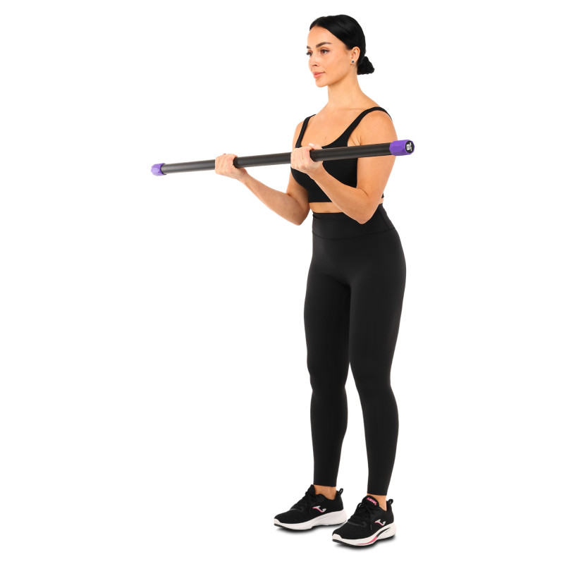 Бодібар Body Bar Zelart FI-4780-6 вага 6кг чорний-фіолетовий
