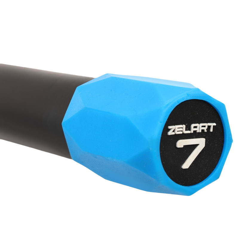 Бодібар Body Bar Zelart FI-4780-7 вага 7кг чорний-синій